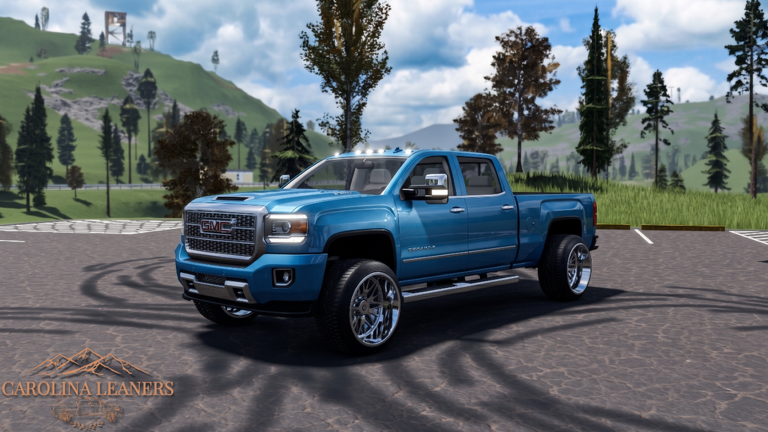 Night lighting on Carolina Leaners trucks useful for script camera tests