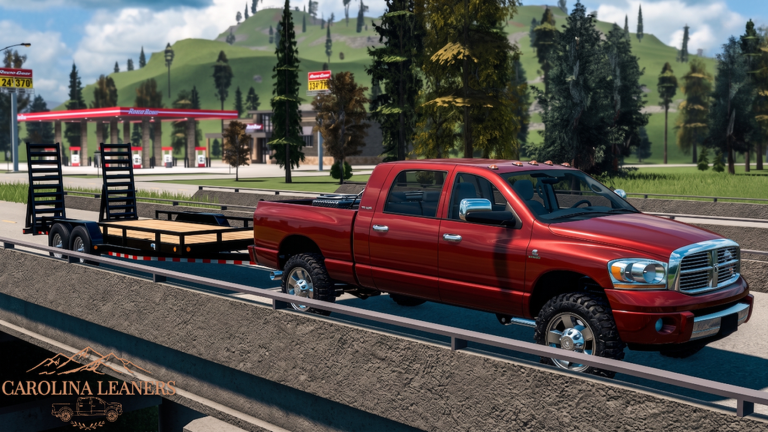 Carolina Leaners truck lineup used as reference for stance planning